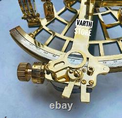 10 Polished Brass Sextant Marine Nautical Collectible Ship Astrolabe Gift