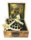 10 Polished Brass Sextant Marine Nautical Collectible Ship Astrolabe With Box