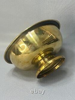 1880s Antique Imperial Romanov Alechnikov&Zimin Brass Samovar Drip Bowl Polished
