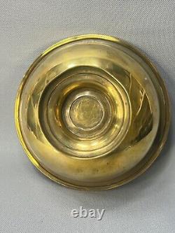 1880s Antique Imperial Romanov Alechnikov&Zimin Brass Samovar Drip Bowl Polished