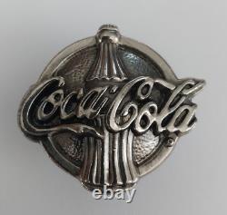 34 Coca Cola Coke Bottle Round Knob Handle Drawer Pull Heavy Metal Antique Brass