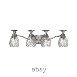 4 Light Bath Vanity in Traditional Glam Style 29 Inches Wide by 8.5 Inches