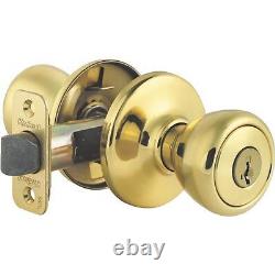 6 Pk Kwikset Tylo Polished Brass Entry Door Doorlock Lockset 400T 3 6AL RCS SMT