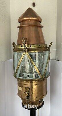 AGA Buoy Light 200mm Polished & Lacquered Circa 1920's