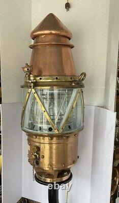 AGA Buoy Light 200mm Polished & Lacquered Circa 1920's