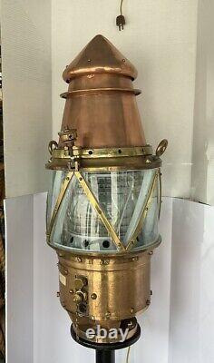 AGA Buoy Light 200mm Polished & Lacquered Circa 1920's