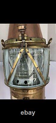 AGA Buoy Light 200mm Polished & Lacquered Circa 1920's