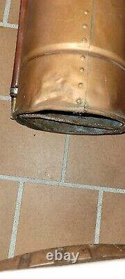 ANTIQUE Vintage Polished BUFFALO Copper & Brass Fire Extinguisher EMPTY