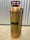 Antique Vintage Polished Buffalo Copper & Brass Fire Extinguisher Empty 24exc