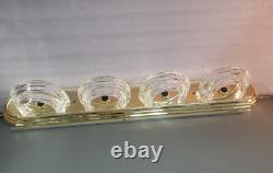 Acryllic Vanity Bar 25453 Polished BRASS 4 5/8x 30L 4 light (BR8)