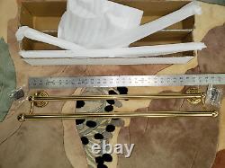 Alno Inc. 24 Double Towel Bar. Polished Brass. NEW Condition. Never installed