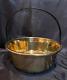 Antique 13 ¾ Polished Brass Wash Basin / Kettle Pot / Jam Pot Free Shipping