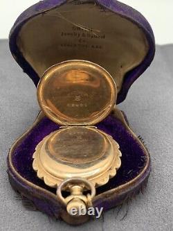 Antique 1894 Elgin Pocket Watch 0s 11J Full Hunting Case Beautiful case