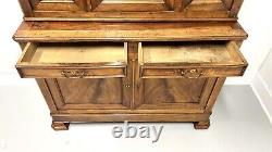 Antique 19th Century Fruitwood French Louis Philippe Style Buffet a Deux Corps