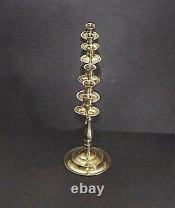 Antique Brass MENORAH Poland Judaica