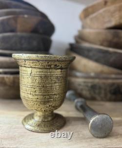 Antique Brass Pot, Home Decor, Handmade Brass Pot, Collectible, Rich in Patina
