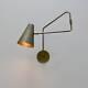 Antique Brass Swing Wall Lamp Handmade Vintage Look Modern Light For Home Decor