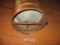 Antique Buffalo Copper Brass Fire Extinguisher Polished Lamp State of New York