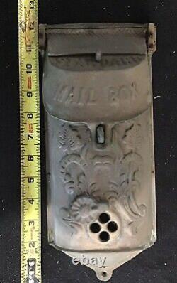 Antique Cast Brass Wall Mailbox Price Products Mg. Polish It Or Leave Aged