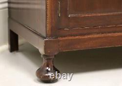 Antique Circa 1900 Mahogany Bedside / Chairside Chest with Cabinet & Bun Feet