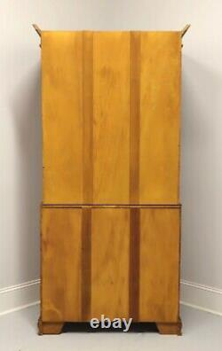 Antique Early 20th Century Hand Painted Chippendale Armoire / Linen Press