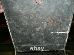 Antique Embossed Brass Coal Wood Box -VERY OLD PIECE-BEEN POLISHED HEAVILY