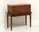 Antique Inlaid Mahogany Silver Chest On Stand