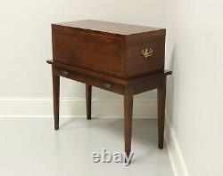 Antique Inlaid Mahogany Silver Chest on Stand