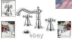 Antique-Inspired Widespread Bathroom Faucet Easy Installation & Maintenance