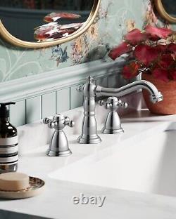 Antique-Inspired Widespread Bathroom Faucet Easy Installation & Maintenance