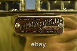 Antique McCORD POLISHED BRASS GAS ENGINE TYPE MULTIPLE OILERS RARE #02784