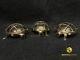 Antique Polished Small Round Brass Deck Lighting With Vintage Elegance Set Of 3