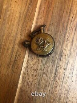 Antique Possible Polish Eagle Brass Button Trench Lighter RARE