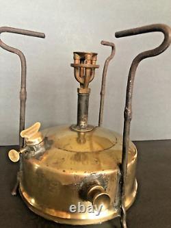 Antique Primus #2 brass camp cook stove made in Sweden early 1900's Rare
