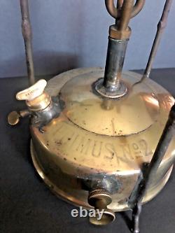 Antique Primus #2 brass camp cook stove made in Sweden early 1900's Rare