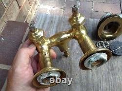 Antique Standard brass faucet & drain set for claw foot bathtub-nice
