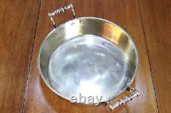 Antique Victorian Polished Copper & Brass Jam Pan Pot Tray With Handles C1850
