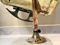 Authentic Maritime Original Brass Polished Salvage Ship Signal Spot Search Light