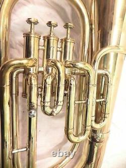 BLACK FRIDAY-Euphonium gold brass Polish 3 Valve & Mouth Piece with CASE-NICE