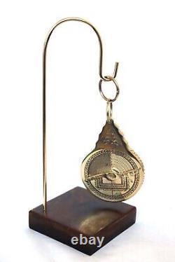 Brass Arabic Calendar Astrolabe Astrological Antique Islamic Navigation Polished