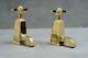 Brass Basin Taps Art Deco Faucet Vintage Polished Brass Made In Uk