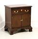 Councill Craftsmen Banded Mahogany Chippendale Style Nightstand Bedside Cabinet