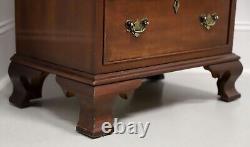 CRAFTIQUE Solid Mahogany Chippendale Semainier Lingerie Chest with Ogee Feet