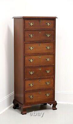 CRAFTIQUE Solid Mahogany Chippendale Semainier Lingerie Chest with Ogee Feet