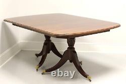 DAVIS CABINET CO Mahogany Traditional Double Pedestal Dining Table