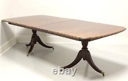 DAVIS CABINET CO Mahogany Traditional Double Pedestal Dining Table