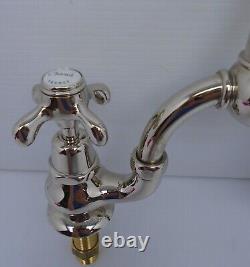Davinci PAN101PN Bridge Lav / Bathroom Faucet Polished Nickel France New #BR98