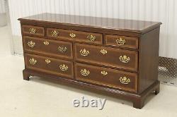 Drexel Heritage 18th Century Collection Banded Mahogany Lowboy Dresser #118-122