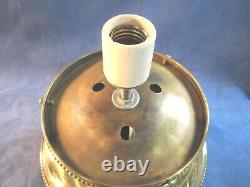 Fitter 6 Inch Brass Antique Ceiling Mount Lamp Polished Rewired Hard to Find
