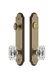 Grandeur Hardware 839337 Arc Tall Plate Complete Entry Set With Baguette Clea